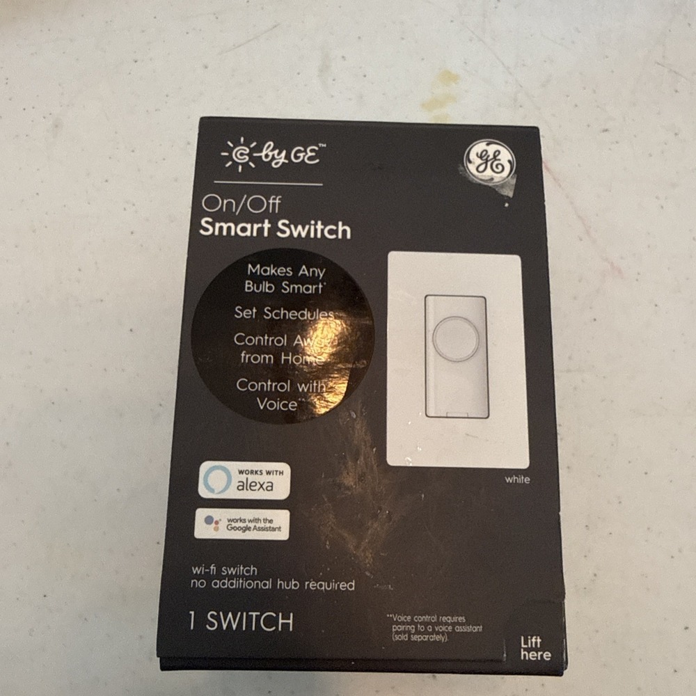 C by GE 4-Wire On/Off Button Style Smart Switch w/ Bluetooth &‎ Wi-Fi -